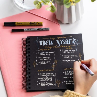 MARCADORES PILOT OURO E PRATA