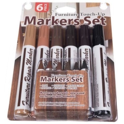 WOOD TOUCH-UP KIT WITH MARKERS AND WAXES