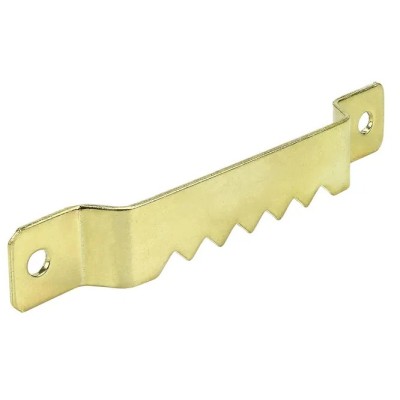 BRASS-COATED SAW-TOOTH HANGER WITH END FIXING